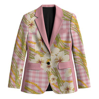 Akala Hamele Palaka Plumeria Blazer Puakenikeni and Maile Lei