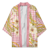 Akala Hamele Palaka Plumeria Kimono Puakenikeni and Maile Lei