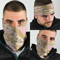 Akala Hamele Palaka Plumeria Neck Gaiter Puakenikeni and Maile Lei