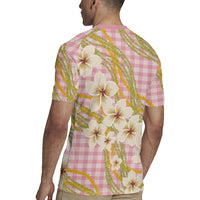 Akala Hamele Palaka Plumeria Rugby Jersey Puakenikeni and Maile Lei