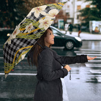 Ele'ele Hawai'i Palaka Plumeria Umbrella Puakenikeni and Maile Lei