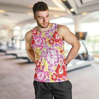 Palaka with Honu and Hibiscus Men Tank Top Hawaiian Heritage Spirit - Polynesian Pride