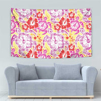 Palaka with Honu and Hibiscus Tapestry Hawaiian Heritage Spirit LT9 - Polynesian Pride