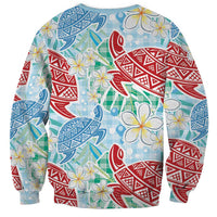 Palaka with Honu and Plumeria Sweatshirt Hawaiian Heritage Spirit - Polynesian Pride