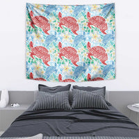 Palaka with Honu and Plumeria Tapestry Hawaiian Heritage Spirit LT9 - Polynesian Pride