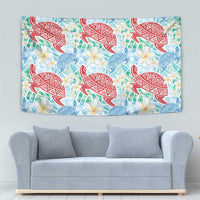 Palaka with Honu and Plumeria Tapestry Hawaiian Heritage Spirit LT9 - Polynesian Pride