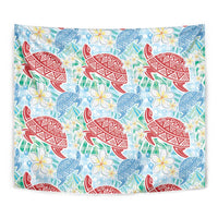 Palaka with Honu and Plumeria Tapestry Hawaiian Heritage Spirit LT9 - Polynesian Pride