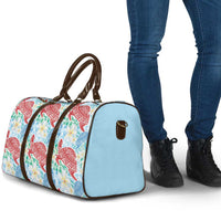 Palaka with Honu and Plumeria Travel Bag Hawaiian Heritage Spirit - Polynesian Pride