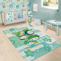 Japanese Kawaii Sushi Area Rug Green Wagara Palaka This Is How I Roll