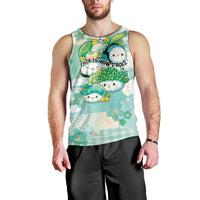 Personalized Japanese Kawaii Sushi Men Tank Top Green Wagara Palaka This Is How I Roll