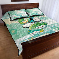 Japanese Kawaii Sushi Quilt Bed Set Green Wagara Palaka This Is How I Roll