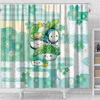Japanese Kawaii Sushi Shower Curtain Green Wagara Palaka This Is How I Roll