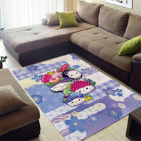 Japanese Kawaii Sushi Area Rug Blue Wagara Palaka This Is How I Roll