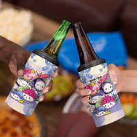 Personalized Japanese Kawaii Sushi 4 in 1 Can Cooler Tumbler Blue Wagara Palaka This Is How I Roll