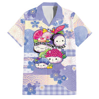 Personalized Japanese Kawaii Sushi Family Matching Summer Maxi Dress and Hawaiian Shirt Blue Wagara Palaka This Is How I Roll LT9 Dad's Shirt - Short Sleeve Blue - Polynesian Pride