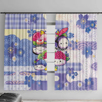 Japanese Kawaii Sushi Window Curtain Blue Wagara Palaka This Is How I Roll