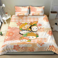 Japanese Kawaii Sushi Bedding Set Peach Wagara Palaka This Is How I Roll