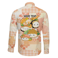 Personalized Japanese Kawaii Sushi Family Matching Tank Maxi Dress and Hawaiian Shirt Peach Wagara Palaka This Is How I Roll LT9 - Polynesian Pride