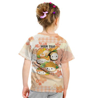 Personalized Japanese Kawaii Sushi Kid T Shirt Peach Wagara Palaka This Is How I Roll