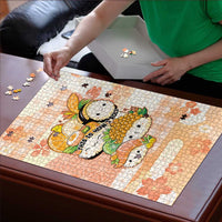 Japanese Kawaii Sushi Puzzle Peach Wagara Palaka This Is How I Roll