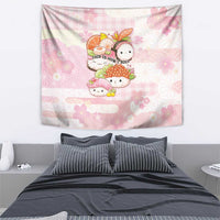 Japanese Kawaii Sushi Tapestry Pink Wagara Palaka This Is How I Roll