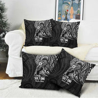 Black Guam Latte Stone Tribal Tattoo Pillow Cover Hafa Adai Six 7 One LT9 - Polynesian Pride