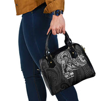 Black Guam Latte Stone Tribal Tattoo Shoulder Handbag Hafa Adai Six 7 One