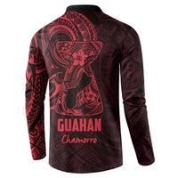 Oxblood Guam Latte Stone Tribal Tattoo Button Sweatshirt Hafa Adai Six 7 One
