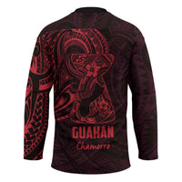 Oxblood Guam Latte Stone Tribal Tattoo Hockey Jersey Hafa Adai Six 7 One - Polynesian Pride