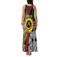 Vanuatu Proud to be Ni-van Personalised Family Matching Tank Maxi Dress and Hawaiian Shirt with Mutis En Atan Patterns LT9 - Polynesian Pride