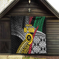 Vanuatu Proud to be Ni-van Personalised Quilt with Mutis En Atan Patterns