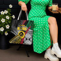 Vanuatu Proud to be Ni-van Personalised Tote Bag with Mutis En Atan Patterns - Polynesian Pride
