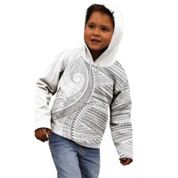 American Samoa White Sunday Kid Hoodie Polynesian Lotu Tamaiti LT9 - Polynesian Pride