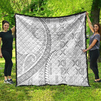 Niue White Sunday Quilt Niuean Lotu Tamaiti Hiapo Pattern LT9 - Polynesian Pride