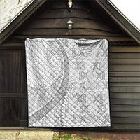 Niue White Sunday Quilt Niuean Lotu Tamaiti Hiapo Pattern LT9 - Polynesian Pride