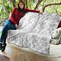 Niue White Sunday Quilt Niuean Lotu Tamaiti Hiapo Pattern LT9 - Polynesian Pride