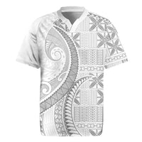 Niue White Sunday Rugby Jersey Niuean Lotu Tamaiti Hiapo Pattern LT9 White - Polynesian Pride