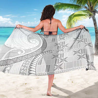 Niue White Sunday Sarong Niuean Lotu Tamaiti Hiapo Pattern LT9 - Polynesian Pride