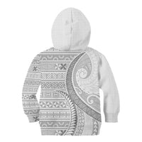 Tokelau White Sunday Kid Hoodie Lotu Tamaiti Ngatu Tokelau Feletoa Manulua LT9 - Polynesian Pride