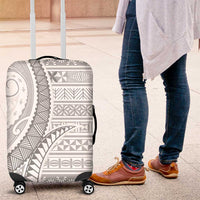 Tokelau White Sunday Luggage Cover Lotu Tamaiti Ngatu Tokelau Feletoa Manulua LT9 White - Polynesian Pride