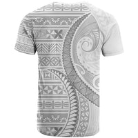 Tokelau White Sunday T Shirt Lotu Tamaiti Ngatu Tokelau Feletoa Manulua LT9 - Polynesian Pride