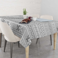 Tokelau White Sunday Tablecloth Lotu Tamaiti Ngatu Tokelau Feletoa Manulua - Polynesian Pride