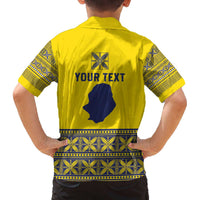 Niue Crab Personalised Family Matching Off The Shoulder Long Sleeve Dress and Hawaiian Shirt Niuean Hiapo Pattern LT9 - Polynesian Pride