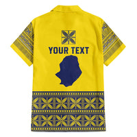 Niue Crab Personalised Family Matching Off Shoulder Short Dress and Hawaiian Shirt Niuean Hiapo Pattern - Polynesian Pride
