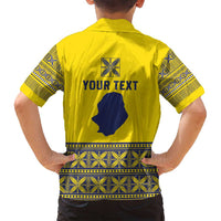 Niue Crab Personalised Family Matching Tank Maxi Dress and Hawaiian Shirt Niuean Hiapo Pattern - Polynesian Pride