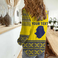 Niue Crab Personalised Women Casual Shirt Niuean Hiapo Pattern LT9 - Polynesian Pride