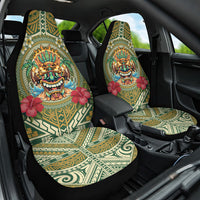 Hawaii Tiki Mask Car Seat Cover Mele Kalikimaka i Iulai!
