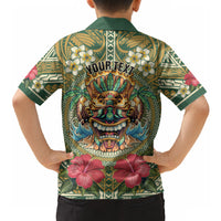 Hawaii Tiki Mask Personalized Hawaiian Shirt Mele Kalikimaka i Iulai! LT9 - Polynesian Pride