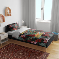 Hawaii Tiki Surfing Bedding Set Mele Kalikimaka i Iulai!