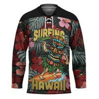 Hawaii Tiki Surfing Hockey Jersey Mele Kalikimaka i Iulai!